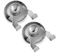 HEANUJJ Cup Hooks 2pcs Punch Free Self Adhesive Wall Hangers Stainless Steel with Ultra-Strong Viscosity and Oil Proof Feature Sturdy Small Sticky Hooks for Kitchen for Easy