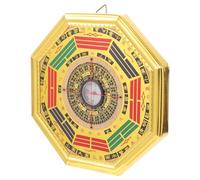 HEANUJJ Decorative Effect Hanging Compass Style Gold Chinese Vintage Foil on Mdf Unique Portable Divination Compass Delicate Design and Chic Feng Shui for Home Décor