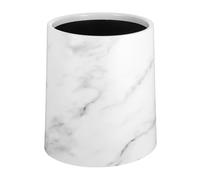 HEANUJJ Double Layer Plastic Marbling Waste Basket Trash Can 8L for Office Kitchen and Bathroom Versatile Garbage Container