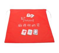 HEANUJJ Drawstring Jewelry Bag Portable Storage Bag for Mahjong Enthusiasts Simple Stylish Oxford Cloth Organizer with Excellent Protection for On-the-go Mahjong Fun