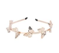 HEANUJJ Elegant Bridal Headpiece Crown and Gold Headband Made of Lightweight Alloy, Featuring a Chic Bow Design, for Graduation Party and Comfortable Wear