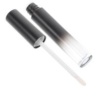 HEANUJJ Empty Lip Gloss Tube Long Black Gradient Refillable Cosmetic Container with Wand for DIY Lipstick Making and Travel Sample Storage