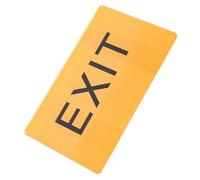 HEANUJJ Exit Sign Board Provides Important Information Acrylic for Visually Impaired Braille with Raised Letters, Orange Colour and Increases Accessibility, Suitable for Mall and Public