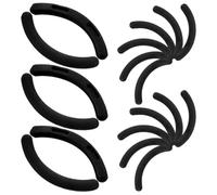 HEANUJJ Eyelash Curler Replacement Pads Soft Rubber Lash Pads 48pcs Black Easy to Use Universal Eyelash Curler Refills for Curling