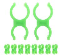 HEANUJJ Fire Extinguisher Wall Mount Brackets Light Green Holders for Fire Extinguisher Pipes 10pcs with Versatile Design and Secure Fixation for Office and Safety Use