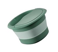HEANUJJ Foldable Foot Bath Basin with Massage Spots Green Multi-functional Foot Soak Tub Space-saving for Pedicure and Relaxation