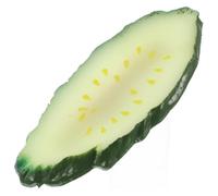 HEANUJJ Funny Cucumber Slice Hair Clip Student Hair Accessory 30x64mm Resin Quirky Cute Style for Youthful Individuals Daily Wear