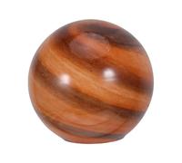 HEANUJJ Glass Orb Lamp Shade 120mm Yellow Cloud Globe Replacement, 5.3cm Diameter Small Round Glass Lampshade for Pendant Wall Sconces Chandelier Light Fixtures