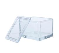 HEANUJJ Glass Staining Jar for Laboratory Use, Leakproof Glass Microscope Slide Storage Box Holds to 20 Slides, Suitable for Staining Methods and Specimen Preservation