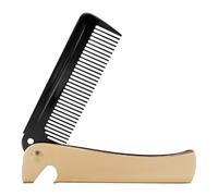 HEANUJJ Golden and Portable Pocket Foldable Comb Stainless Steel Styling Comb with Wide Teeth for Hair Grooming Tangled Hair Men