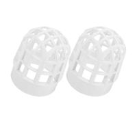 HEANUJJ Gutter Mesh Guard 2Pcs Round Plastic Drain Leaf Screen for Roof Outdoor Downspout Protection Fits Multiple Drain Sizes