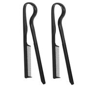 HEANUJJ Hair Combs Made of Sturdy Abs Material 2pcs Hairdressing Tools V-shaped for Firm Hold and Hair Straightening Aid Suitable