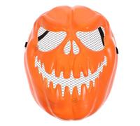HEANUJJ Halloween Horror Pumpkin Mask for Party and Cosplay, Creative Orange Pp Plastic Terror Mask with Eye Holes, Safer Use Scary Fancy Dress Accessory for Men and Women