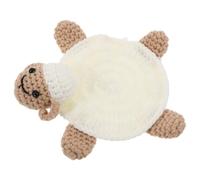 HEANUJJ Handmade Crochet Sheep Shaped Drink Coaster Made of Yarn with Versatile Use and Rustic Style, as Aesthetic Desk Coasters for Office Or Home Coffee Tables