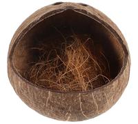 HEANUJJ Hanging Coconut Shell Bird House for Parrots and Hamsters with Wear-resistant Shell Material Beautiful Appearance for Parrot Breeding Resting Nest and Sleeping Bird Bed