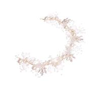 HEANUJJ Headband Headpiece Well-crafted Flower with Leaves Bridal and Ergonomic Structure Accessory for Evening Delicate and Gorgeous Decorative Hair Weddings Parties