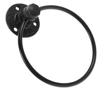 HEANUJJ Industrial Hand Towel Ring Iron Wall Mounted Towel Holder for Bathroom and Kitchen with Rounded Corners and Practical Design