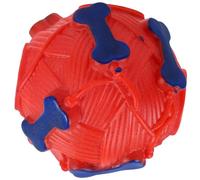 HEANUJJ Interactive Dog Treat Dispensing Ball for Small to Medium Dogs, Orange Latex Squeaky Ball for Behaviour Correction and Training, Fun Pet for Indoor and Outdoor Play