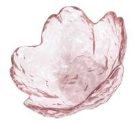 HEANUJJ Japanese Style Glass Nail Art Cup with Delicate Cherry Blossom Design Pink Nail Dish Cup for Pen Washing and Acrylic Liquid Holding and Daily Life Use