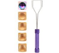 HEANUJJ Keycaps Colourful Metal Keycap Set for Mechanical Keyboard, Aluminium Alloy Cnc, with Key Puller, Golden, Universal Fit, Convenient to Use for Friends and Family