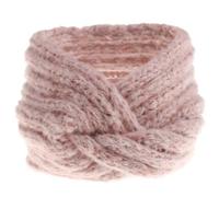 HEANUJJ Knitted Woolen Yarn Headband Foldable for Women Pink Cross Hair Band Comfortable to Wear Stylish Hair Accessory Easily Carried in Handbag Suitable for Winter and Fall Seasons