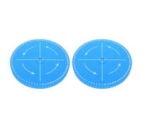 HEANUJJ Kumihimo Plate Braiding Disc 2pcs Blue Foam Cord Maker Tool