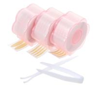 HEANUJJ Lace Double Eyelid Tape Stickers with Fork and Tweezers for Home and Salon Use 3 Rolls for Natural and Deep Eye Lift, Easy to Use Invisible Adhesive Eye Strips