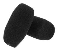 HEANUJJ Lapel Microphone Covers Improving Voice Clarity Sponge Lightweight Black 2pcs Microphone Windshield Caps for Speeches and Teaching