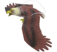 HEANUJJ Large Realistic Hanging Eagle Ornament for Garden and Wind-rotating Plastic Bird Scarer Outdoor Decorative Lawn Prey Pigeon Deterrent for Patio and Backyard