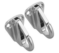 HEANUJJ Marine Fending Hooks Boat Hardware Accessories 2 Sets Stainless Steel with Spring Clip Design Portable Boat Cleat Clips Sturdy for Trailer and Truck Use