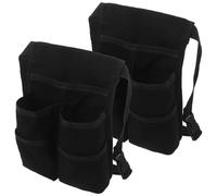 HEANUJJ Massage Oil Bottle No Spill Design Waist Bag for Therapists 2pcs Adjustable Belt with Double Pockets Quick Access, Oxford Cloth and Nylon Material, Essential Oil Holder for Spa
