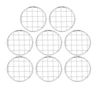 HEANUJJ Metal Mason Jar Flower Frog Insert Lids 8Pcs, 3.31In Floral Grid Mesh for Flower Arrangement Holder, Wide Mouth Canning Jar Lid Set for Wedding and Tabletop Decor