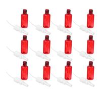 HEANUJJ Mist Spray Bottles and Easy Refill with Accurate Dispensing Mechanism 24pcs 30ml Red Mini Nose Mist Empty Bottles Portable for Personal Care and On-the-go Use