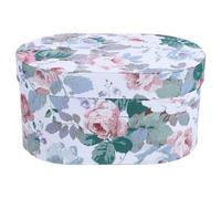 HEANUJJ Multipurpose Polyester Box for Presents and Perfume with Floral Peony Design, Not Easy to Deform, Delicate Romantic Style Suitable for Christmas and Floral Arrangement