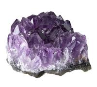 HEANUJJ Natural Amethyst Crystal Cluster Irregular Shape and Unique Appearance, Long Decoration Life Mineral Centerpiece for Dining Room and Office Use