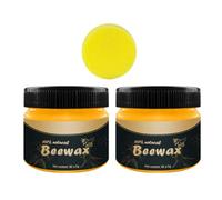HEANUJJ Natural Beeswax Furniture Polish for Wood with Waterproof Wax and Polishing Function, Includes Sponge, for Home and Store Use, 2pc Pack for Wood Maintenance and Care