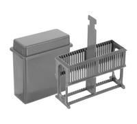 HEANUJJ Plastic in School Teaching and Research Experiments and Tissue Samples Microscope Slide Storage Rack with 24 Slots Design, Strong Firm Slide Holder Staining Suitable