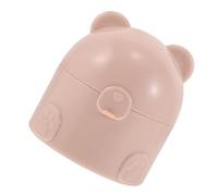 HEANUJJ Portable Powder Puff Case with Soft Puff for Body and Makeup Refillable Dusting Powder Jar for Travel for Women and Care Elegant Pink Bear Design