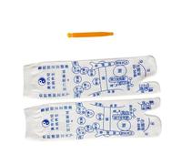 HEANUJJ Premium Cotton Socks Acupressure Reflexology Socks with Massage Guide and Pressure Point Auxiliary Supplies for Adults Size 35-39 for Foot Care