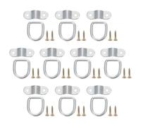 HEANUJJ Pull D-shaped Easy to Install and Carry 10pcs Trailer Towing Shackles Made of Galvanized Iron Suitable for Outdoor Use with Kayak and Pickup