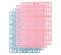 HEANUJJ Rabbit Cage Mats Foot Pads 4pcs Plastic Square Comfortable Pads for Guinea Pig and Cat Balcony and Bathroom