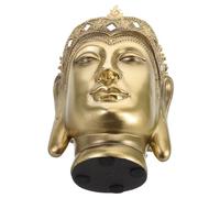 HEANUJJ Resin Buddha Head Sculpture Desktop Decoration for Office and Entryways, Vintage Artistic Design Detailed Lifelike Features, Brings Sense of Tranquility and Unique Home Décor