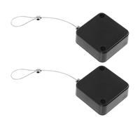 HEANUJJ Retractable Cable Tether Lock Case Anti-Theft and Anti-Lost Holder 2pcs with Steel Wire for Household and Display Items in Retail Environments