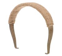 HEANUJJ Rustic Antique Copper Teapot Handle Replacement with Hemp Rope Wrap, Medium Size Anti-Scald Iron Teapot Grip for Ceramic Kettles, Sturdy Kettle Handle Accessory for Tea Brewing