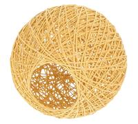 HEANUJJ Rustic Rattan Ball Lampshade Decorative Pendant Light Shade for Bedroom and Bar 15Cm Diameter Ceiling Light Cover Diffuse Warm Lighting