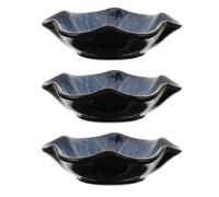 HEANUJJ Sauce Bowls Not Easy to Fall Off The Table with Delicate Design 3pcs Ceramic Practical Side Dish Bowls for Parties and Everyday Dining