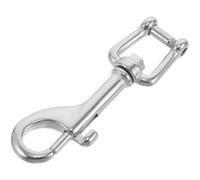 HEANUJJ Scuba Diving Spring Clip Swivel Eye Bolt Snap Hook Stainless Steel Silver for Wetsuits and Rope, Marine Use