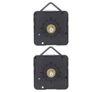 HEANUJJ Silent Quartz Clock Movement Replacement Kit and Clock Repairs 2pcs with 20mm Shaft and 12mm Thread Length, Non-ticking Mechanism for Accurate Timekeeping