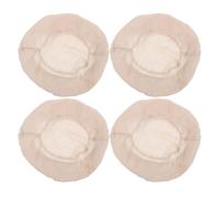 HEANUJJ Sourdough Bread Basket Cloth Covers 4 Pieces Linen Liners 16X6Cm for Dough Proofing Baskets Kitchen Baking Accessories