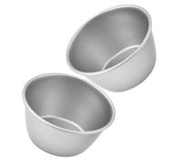 HEANUJJ Tart Cake Molds and Non Deformable Design 2pcs Nonstick Round High-Carbon Steel Baking Tool with Uniform Heating for Home and Commercial Baking